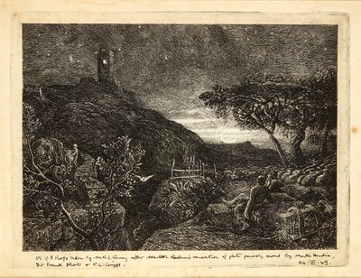 The Lonely Tower by Samuel Palmer