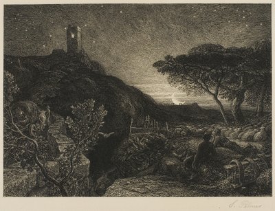 The Lonely Tower by Samuel Palmer