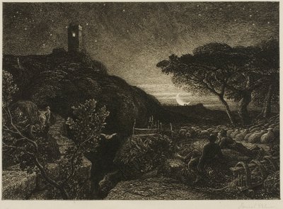 The Lonely Tower by Samuel Palmer