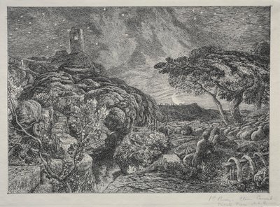 The Lonely Tower by Samuel Palmer
