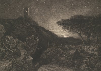 The Lonely Tower, 1879 by Samuel Palmer