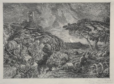 The Lonely Tower by Samuel Palmer