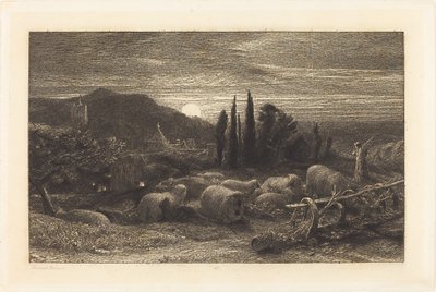 The Rising Moon by Samuel Palmer