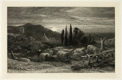 The Rising Moon by Samuel Palmer