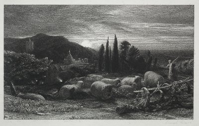 The Rising Moon by Samuel Palmer