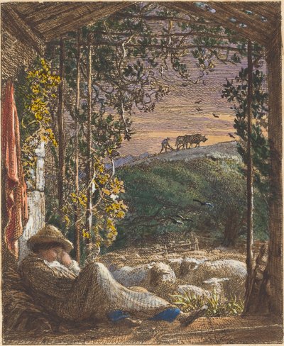 The Sleeping Shepherd; Early Morning by Samuel Palmer