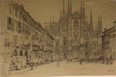 Cathedral, Milan by Samuel Prout