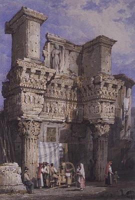Forum of Nerva, Rome by Samuel Prout