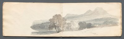 Sketchbook: Eildon Hills by Samuel Prout