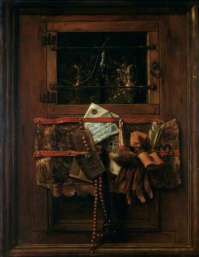 Still Life with Letter by Samuel van Hoogstraten