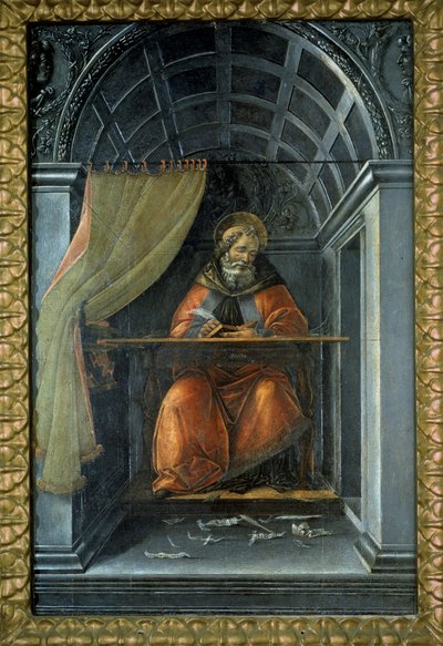 Saint Augustine in His Cell by Sandro (1444/5 1510) Botticelli