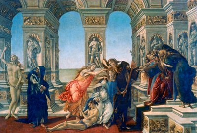 Calumny of Apelles, 1497-1498 by Sandro Botticelli