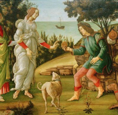 The Judgment of Paris (Venus and Paris) by Sandro Botticelli