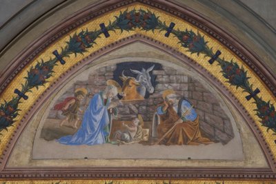 Birth of Christ with the Approaching John the Baptist by Sandro Botticelli