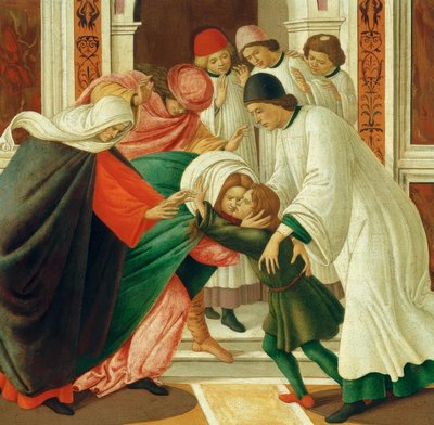 Life and Miracles of St. Zenobius (Raising of the Dead) by Sandro Botticelli