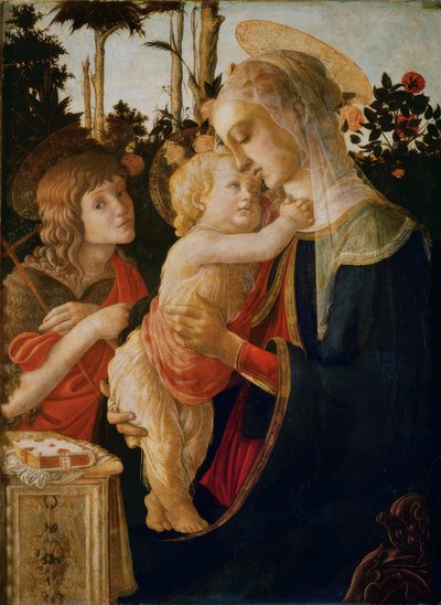 Madonna with Child and the Infant Saint John by Sandro Botticelli