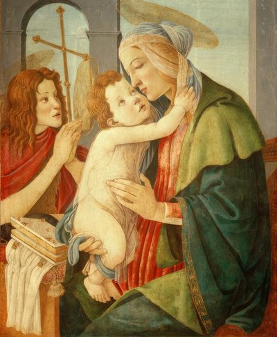 Madonna with Child and the Young John the Baptist by Sandro Botticelli