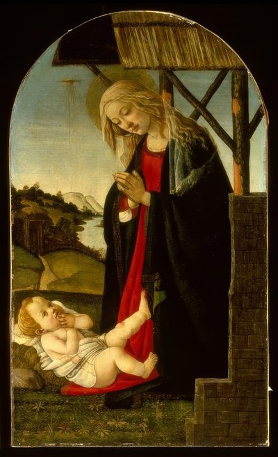 Mary Adoring the Child by Sandro Botticelli