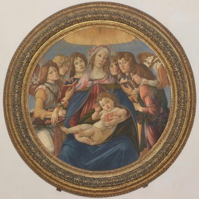 Mary with Child and Six Angels by Sandro Botticelli