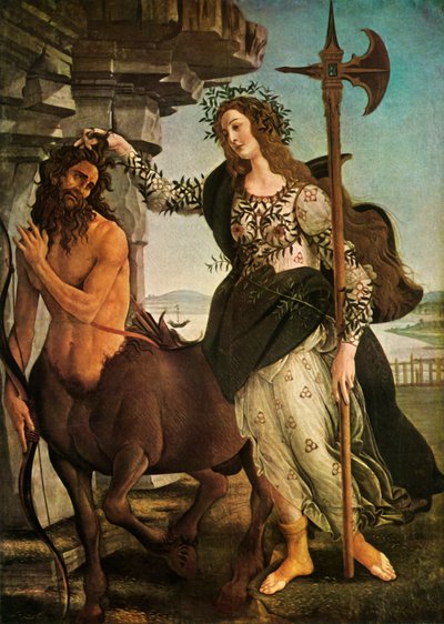 Pallas and the Centaur by Sandro Botticelli