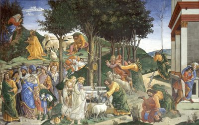 Scenes from the Life of Moses by Sandro Botticelli