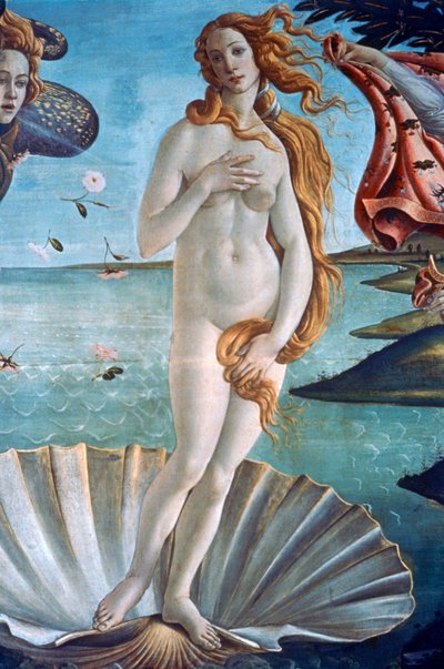 The Birth of Venus (detail), c1485 by Sandro Botticelli