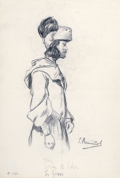 Conde de Cabra. Sr. Garro by Santiago Rusiñol