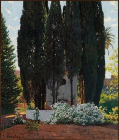 The Fountain of the Cypresses by Santiago Rusiñol