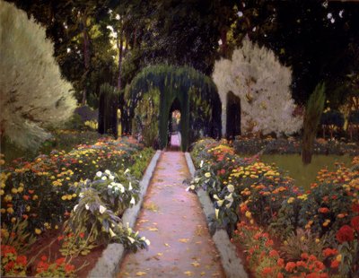 Gardens of Aranjuez (The Arbour) by Santiago Rusiñol