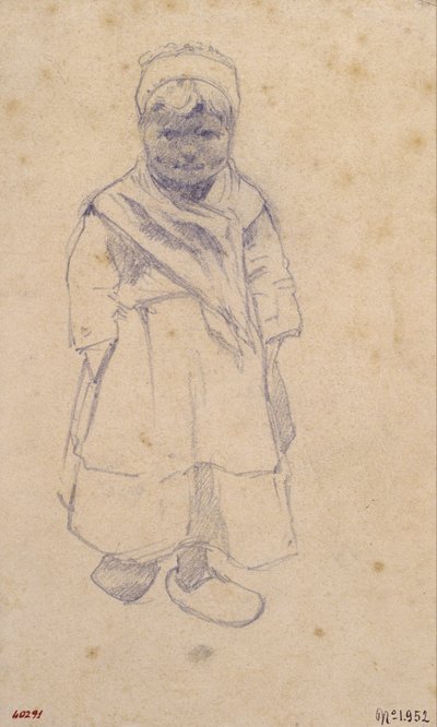 Girl with Clogs by Santiago Rusiñol