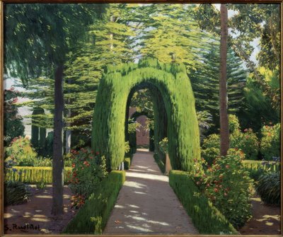 Glorieta. Jardí d’Alcoi by Santiago Rusiñol