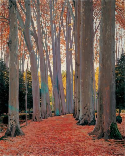 Plane Tree Avenue by Santiago Rusiñol