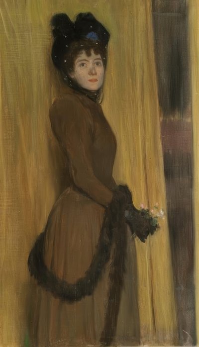 Portrait of Miss Mc Flower by Santiago Rusiñol