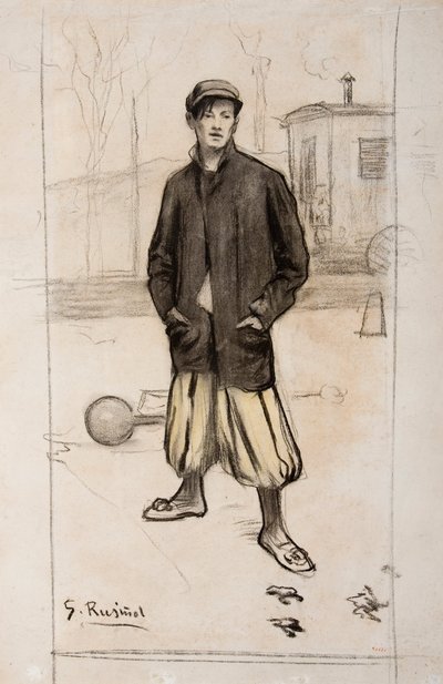 Portrait of Alfredo Sainati by Santiago Rusiñol