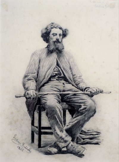 Seated Man by Santiago Rusiñol
