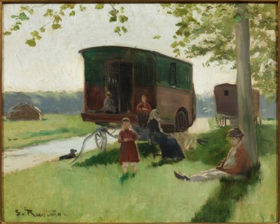 Gypsy Wagon by Santiago Rusiñol