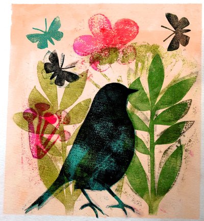 Bird and Butterfly, 2019 by Sarah Thompson Engels