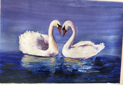 Swans by Sarah Thompson Engels
