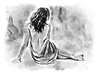 Woman After Bath by SaskiaBJ