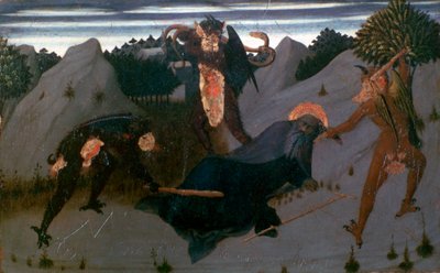 St Anthony Beaten by Devils by Sassetta
