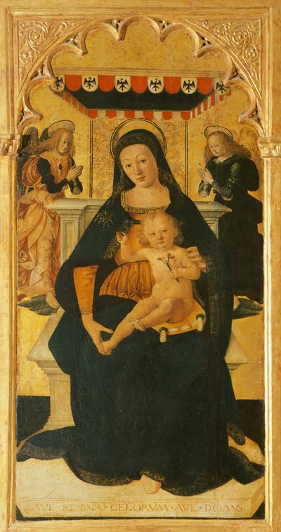 Madonna and Child Enthroned by Saturnino Gatti