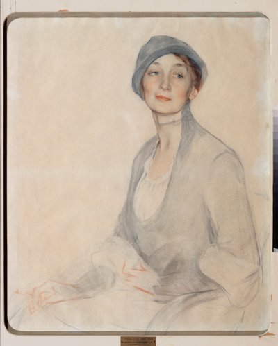 Portrait of Madame Drobotova by Savelij Abramovich Sorin