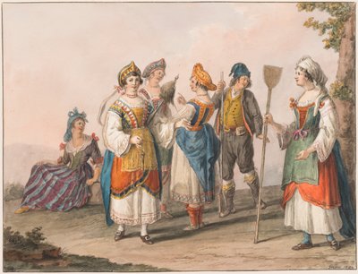 Costumes of South Calabria by Saverio della Gatta