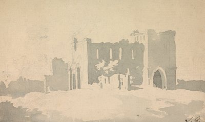 Sketch of Castle by Sawrey Gilpin