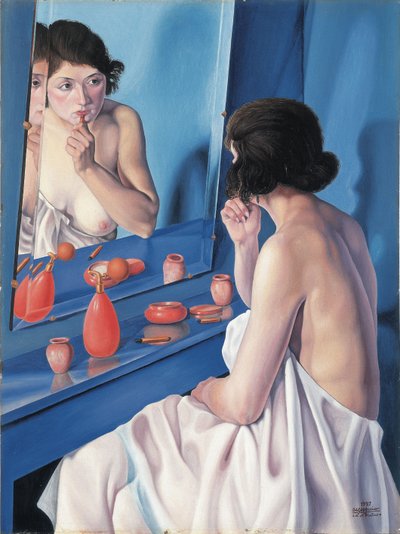 Woman Before a Mirror by Scarpa