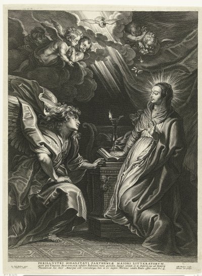 Annunciation by Schelte Adamsz. Bolswert