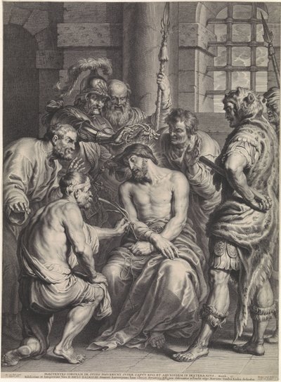 Crowning with Thorns of Christ by Schelte Adamsz. Bolswert