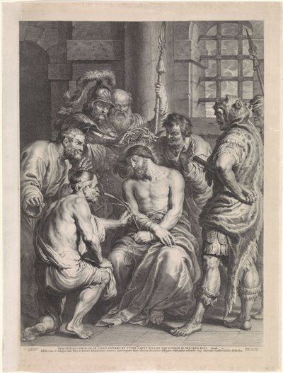 Crowning with Thorns of Christ by Schelte Adamsz. Bolswert