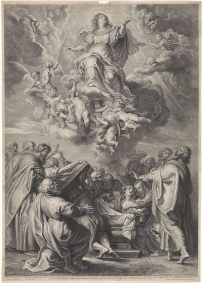 Ascension of Mary with Apostles by Schelte Adamsz. Bolswert