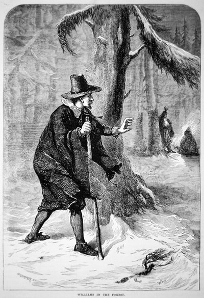 Roger Williams in the wilderness by School American
